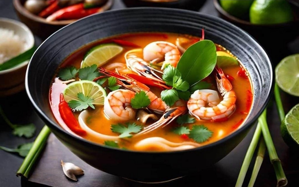Soupe Tom Yum aux crevettes