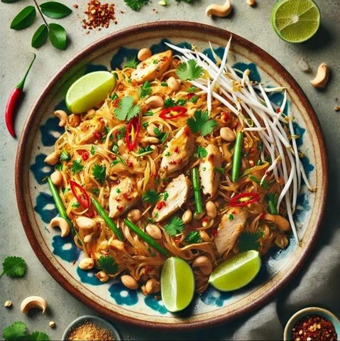  Pad Thaï au poulet
